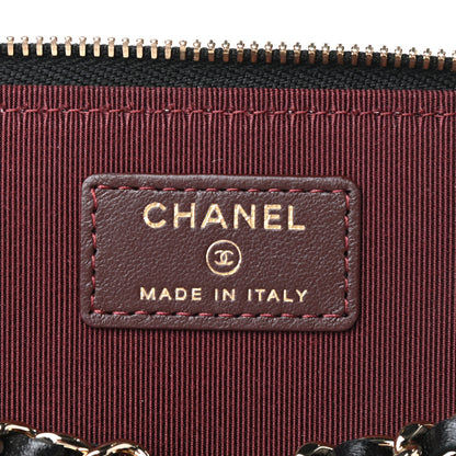 Chanel Lambskin Quilted Small Vanity Case With Chain Black 6 of 10