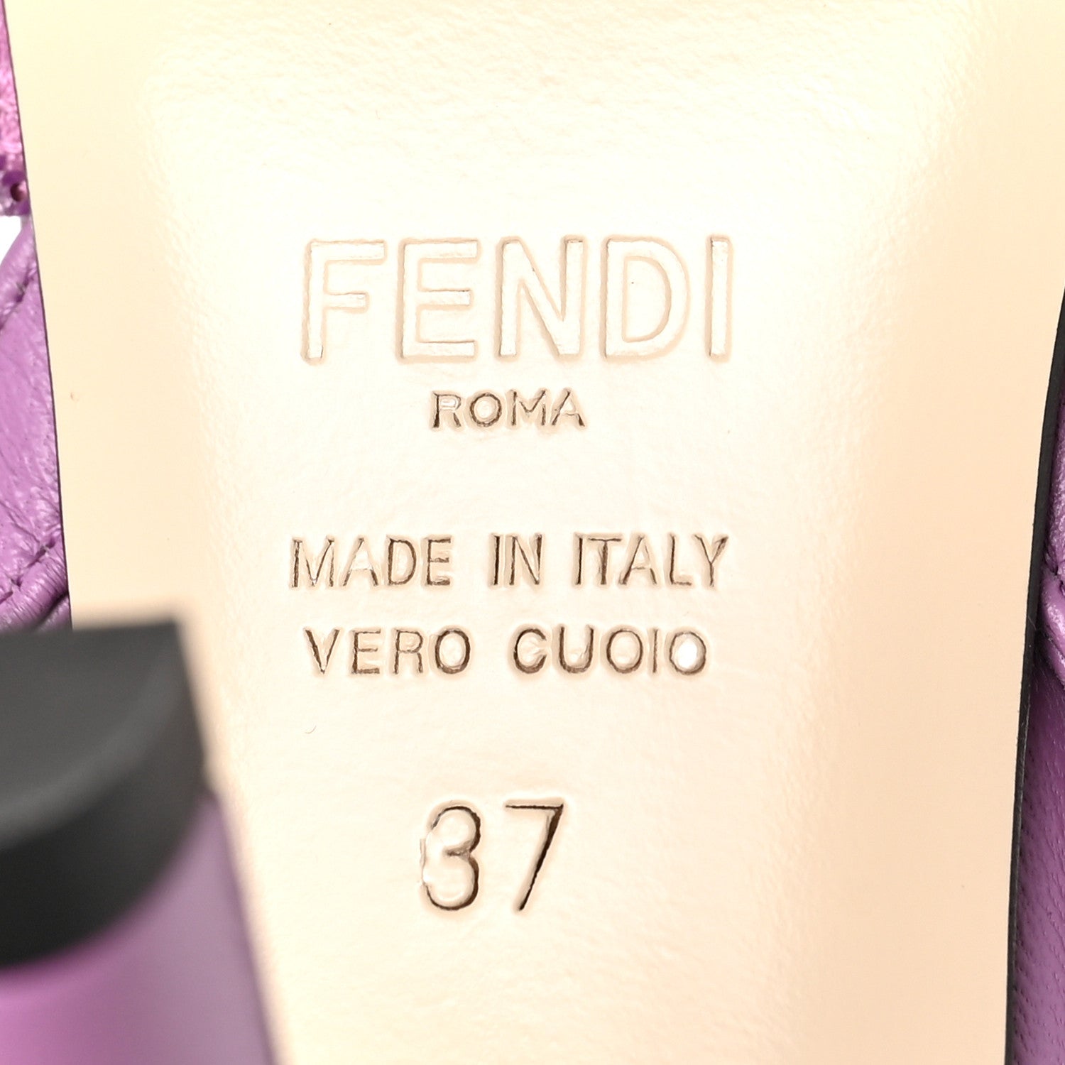 Fendi Organza Sequin Paillettes Colibri Lite 85mm Slingback Pumps 37 Nudo Agapantus 6 of 8