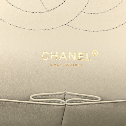 Chanel Lambskin Quilted Jumbo Double Flap Grey 5 of 9