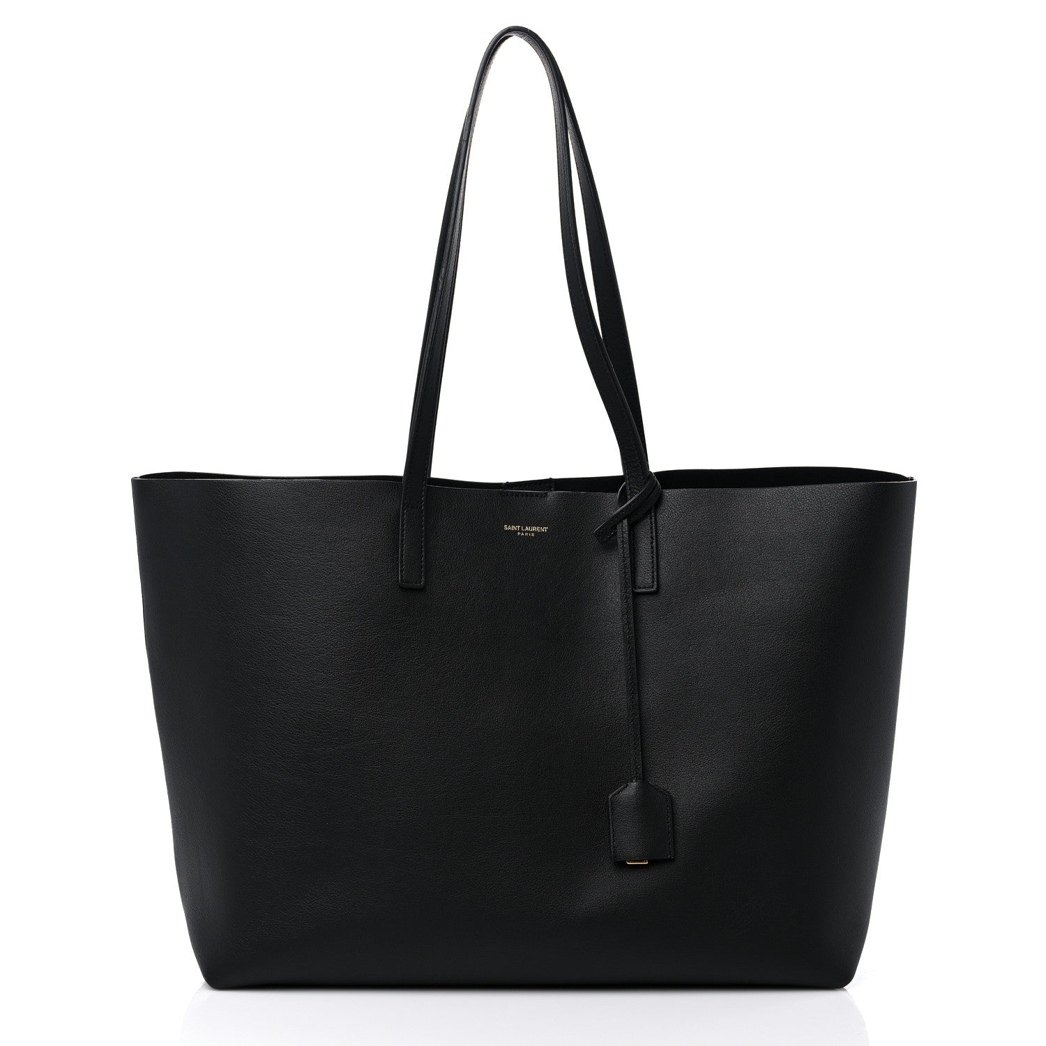 Saint Laurent Calfskin Large Shopping Tote Black 3 of 14