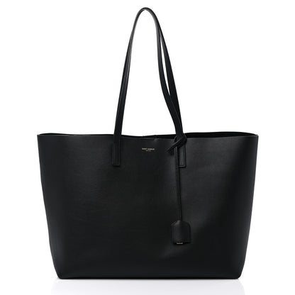 Saint Laurent Calfskin Large Shopping Tote Black 3 of 14