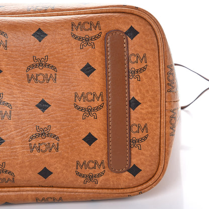 MCM Visetos Medium Liz Reversible Shopper Tote Cognac 20 of 22