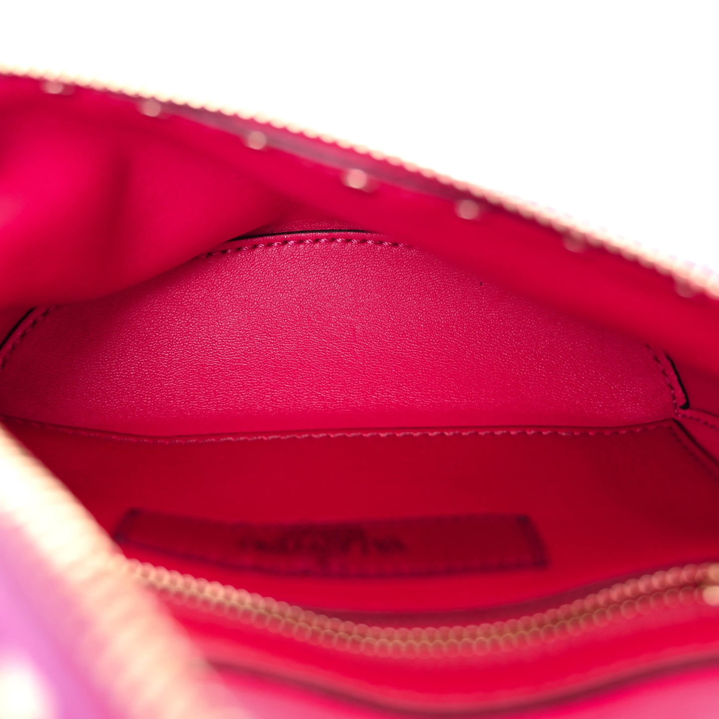 Velvet Rockstud Spike Belt Bag 85 Disco Pink