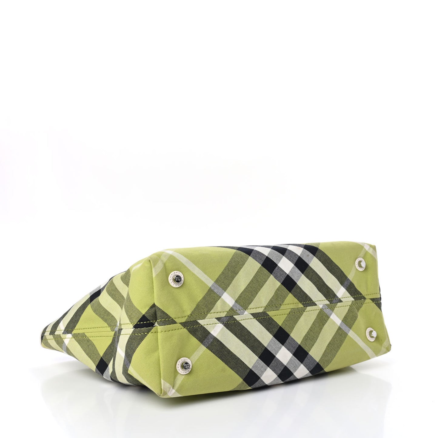 Nova Check Shopper Tote Green