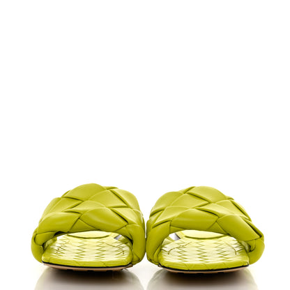 Bottega Veneta Nappa Maxi Intrecciato Lido Flat Sandals 38.5 Kiwi 2 of 9