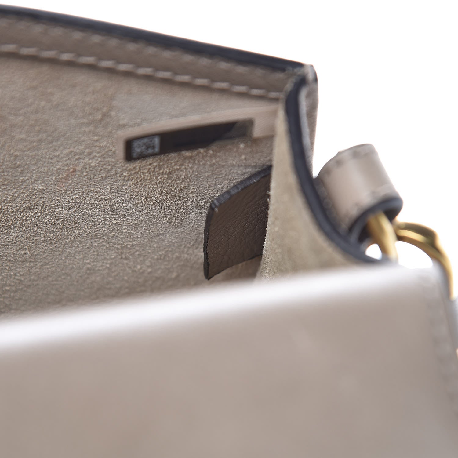Chloe Calfskin Suede Small Nile Bracelet Bag Motty Grey 7 of 11