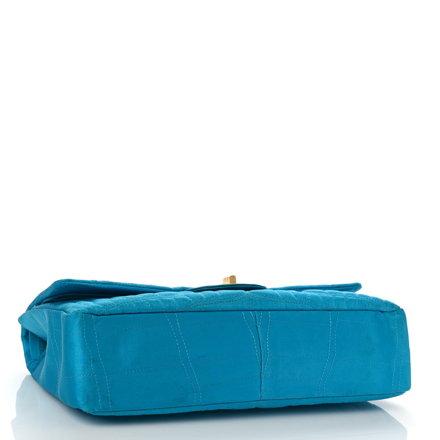 Satin Coco's Croc 2.55 Reissue 227 Flap Turquoise