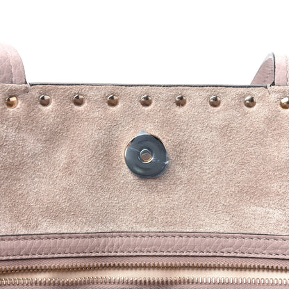 Valentino Garavani Grained Calfskin Rockstud Shoulder Tote Poudre 8 of 13