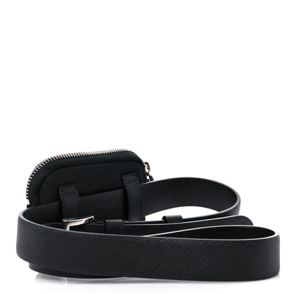 Prada Saffiano Belt With Nylon Pouch 80/32 Black 2 of 9