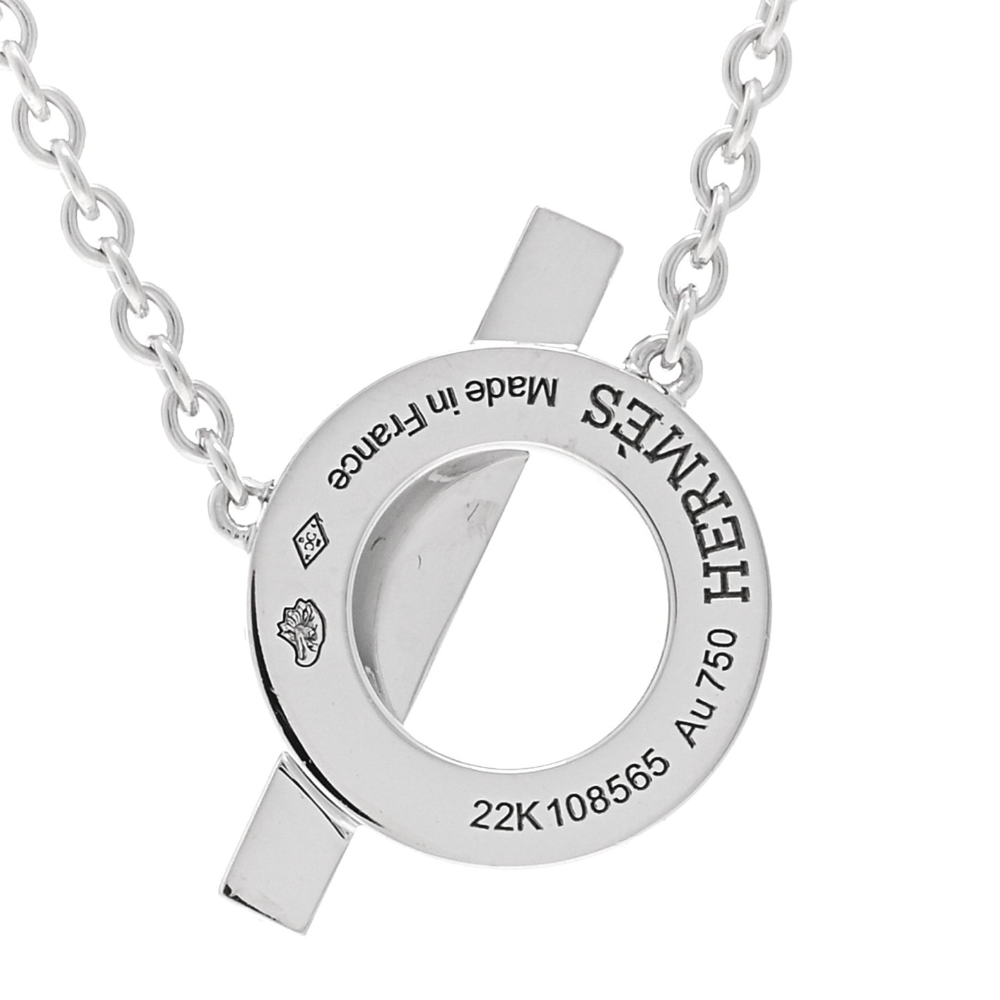 18K White Gold Diamond Finesse Pendant Necklace