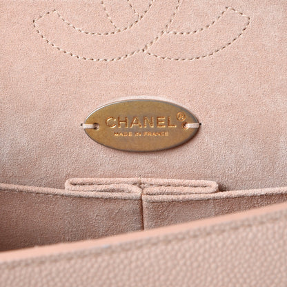 Chanel Grained Calfskin Medium Classic Pure Double Flap Nude 7 of 10