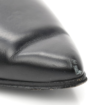 Louis Vuitton Calfskin Pointed Flat Boots 37 Black 10 of 11