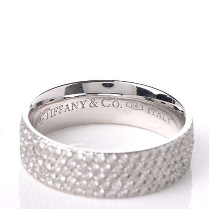 Tiffany 18K White Gold Diamond Metro Five-Row Ring 47 4 4 of 6
