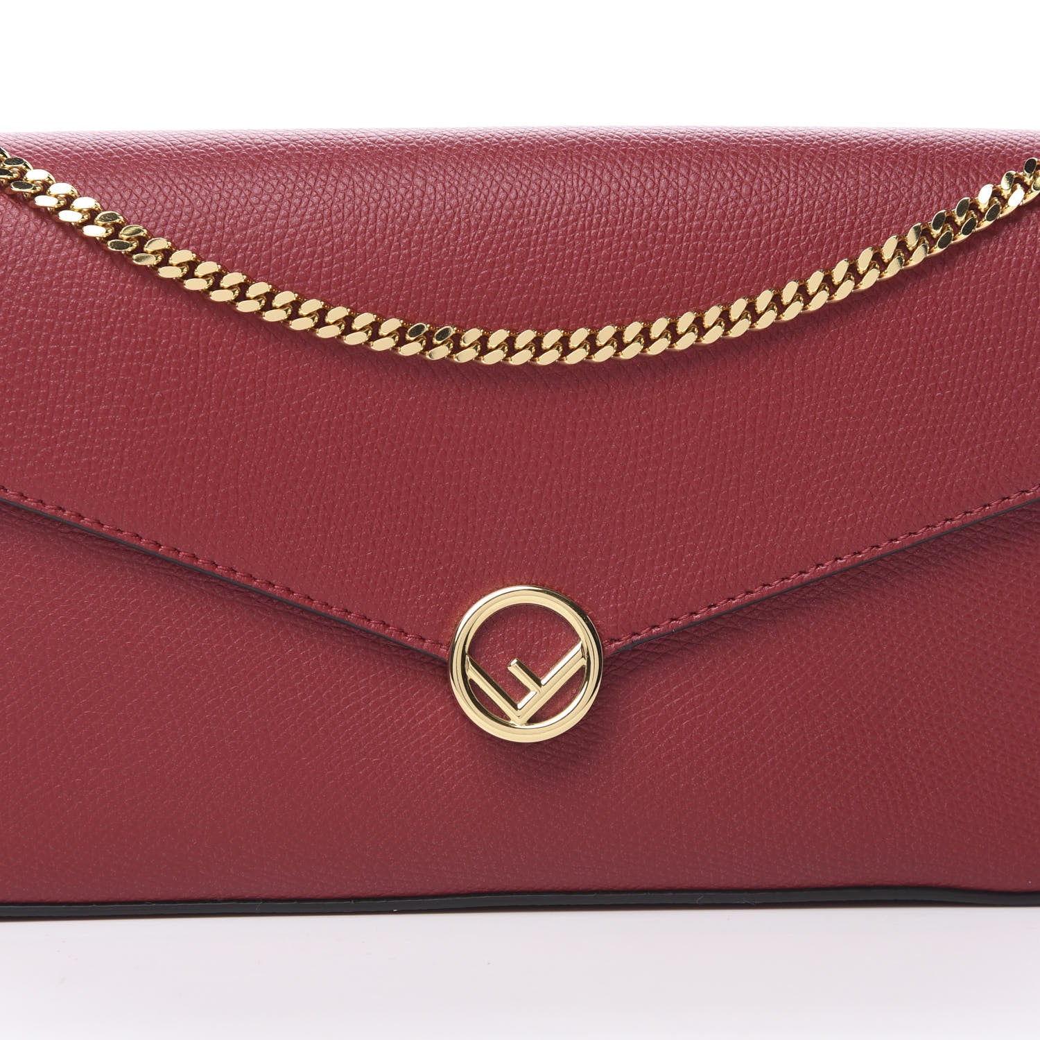 Fendi Vitello Cruise F is Fendi Envelope Wallet on Chain with Pouches Fragola 10 of 12