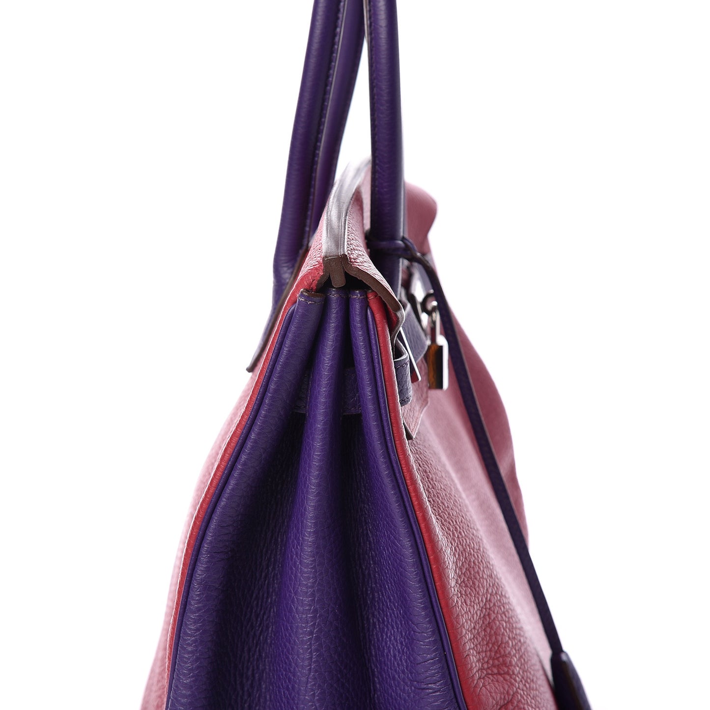 Togo Bi Color Horseshoe Birkin 35 Iris Rubis