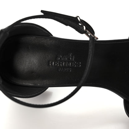Hermes Calfskin Encens 50 Sandals 36 Black 7 of 9