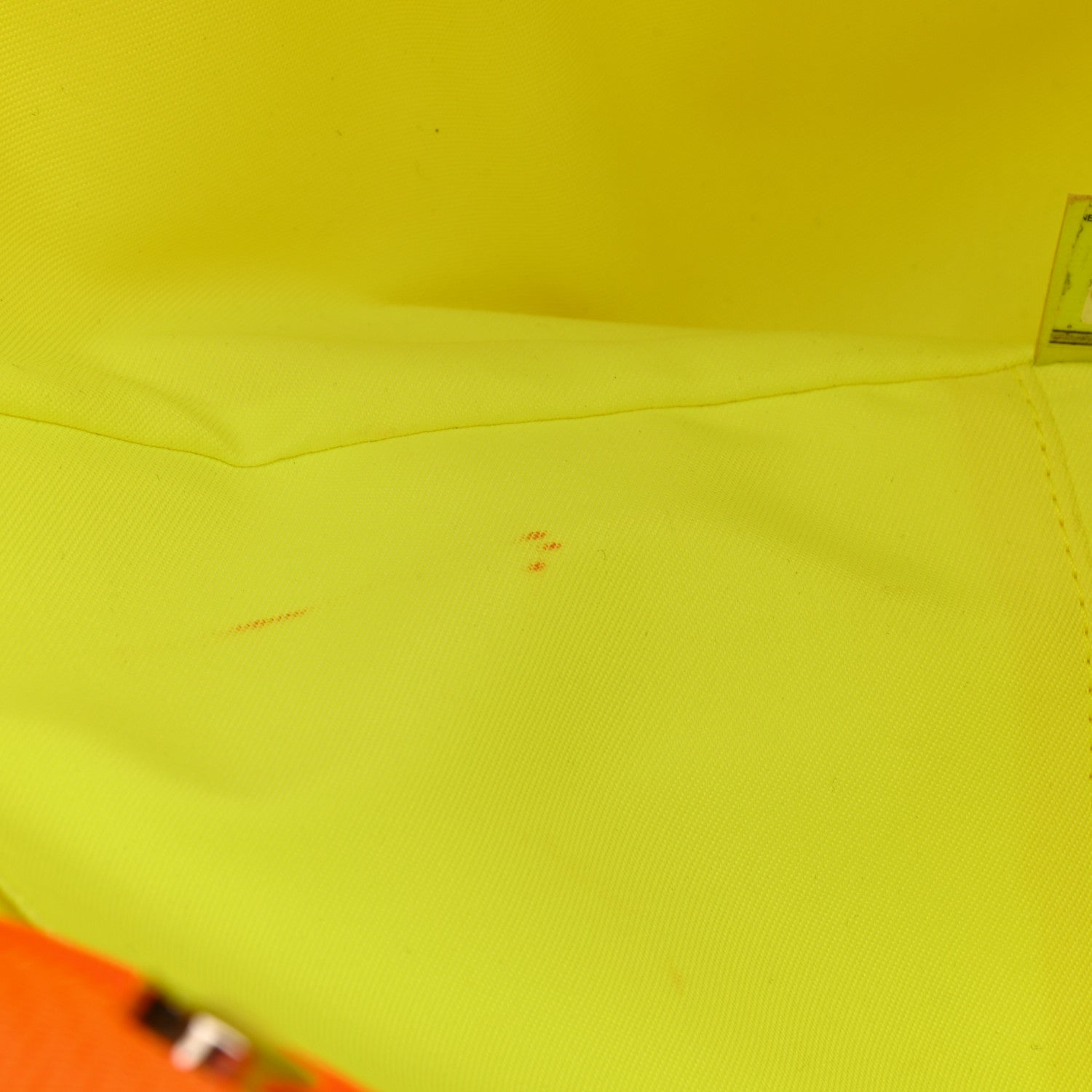 Chanel Mixed Fibers Calfskin Deauville Medium Tote Orange Yellow 13 of 15