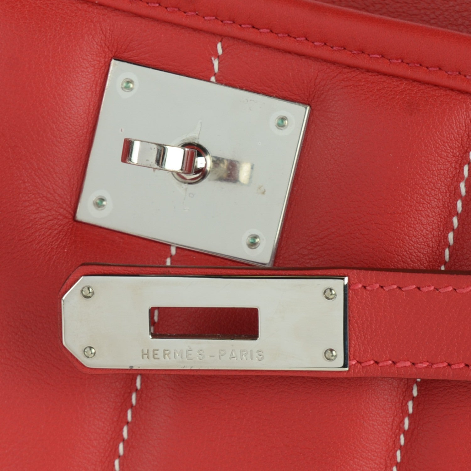 Hermes Veau Swift Sac Berline 28 Vermillion 5 of 11