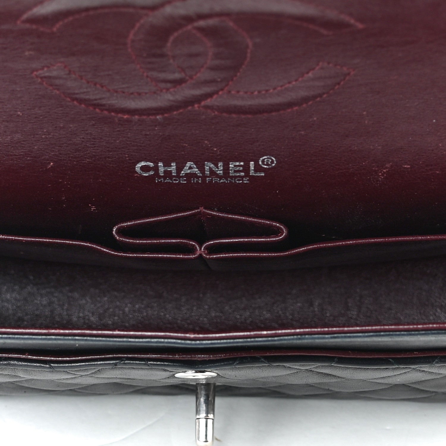 Chanel Lambskin Quilted Medium Double Flap Black 4 of 5