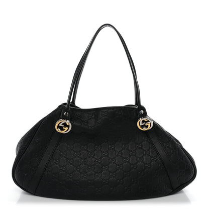 Gucci Guccissima Medium GG Twins Shoulder Bag Black 1 of 12