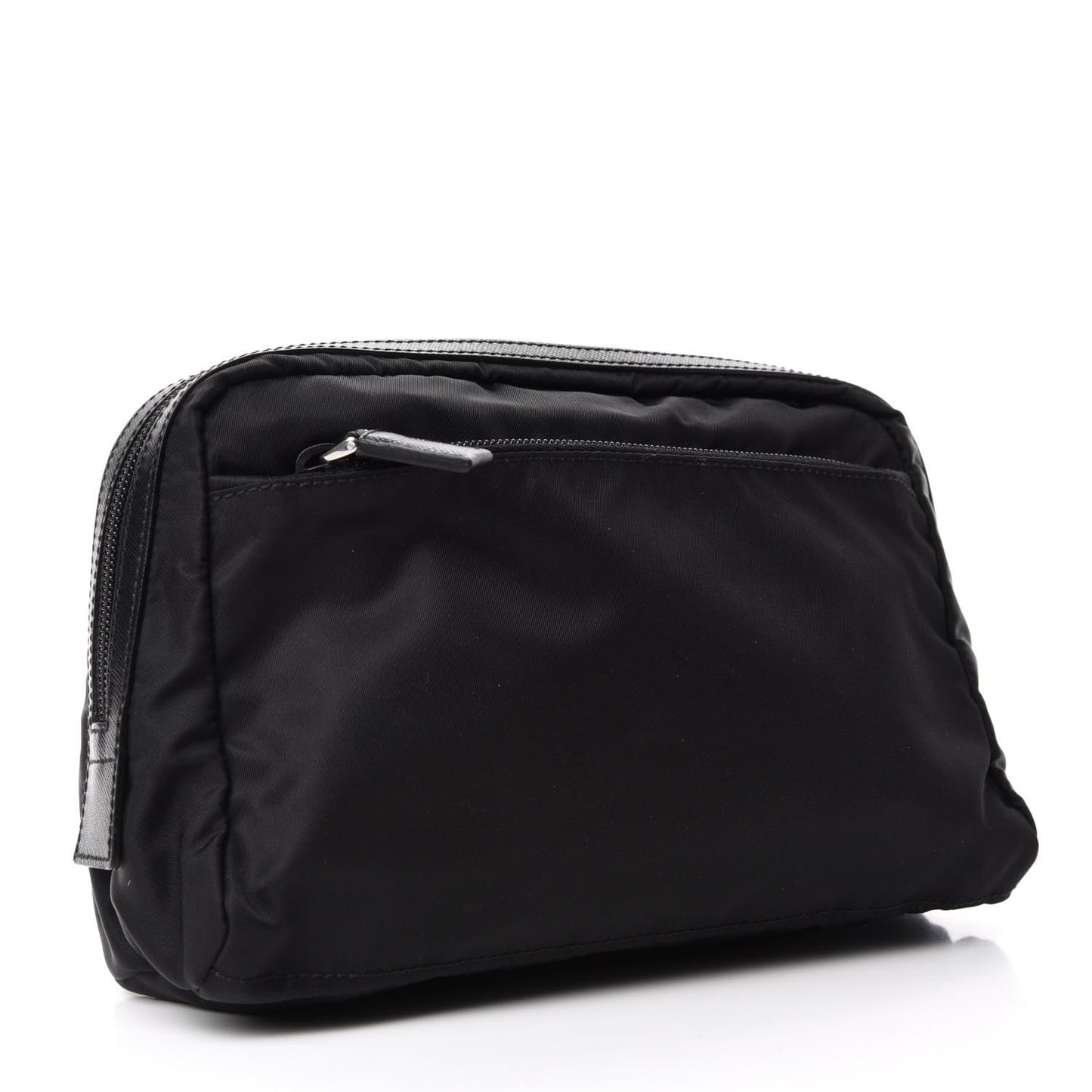 Tessuto Nylon Saffiano Pouch Black