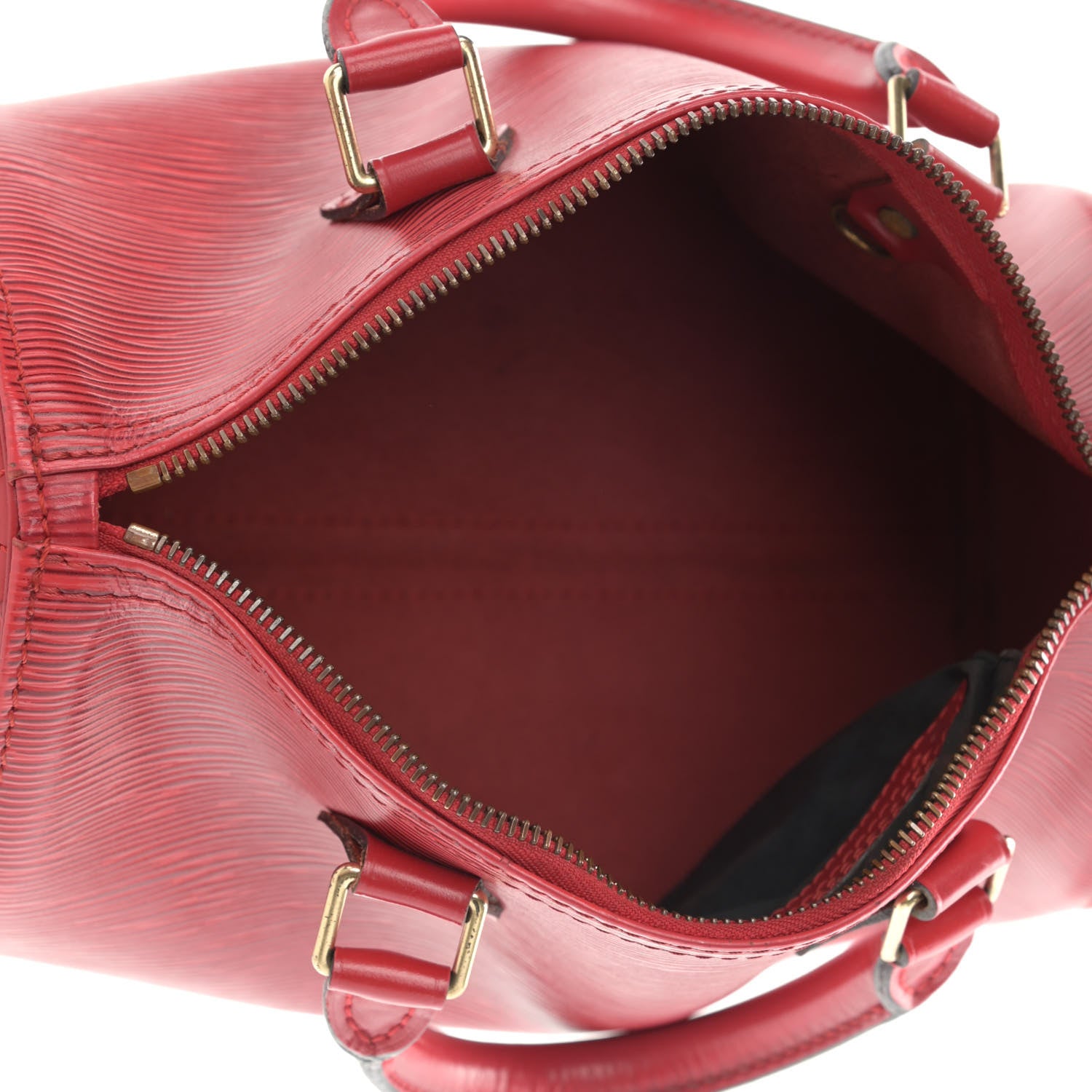 Louis Vuitton Epi Speedy 25 Castillan Red 5 of 11
