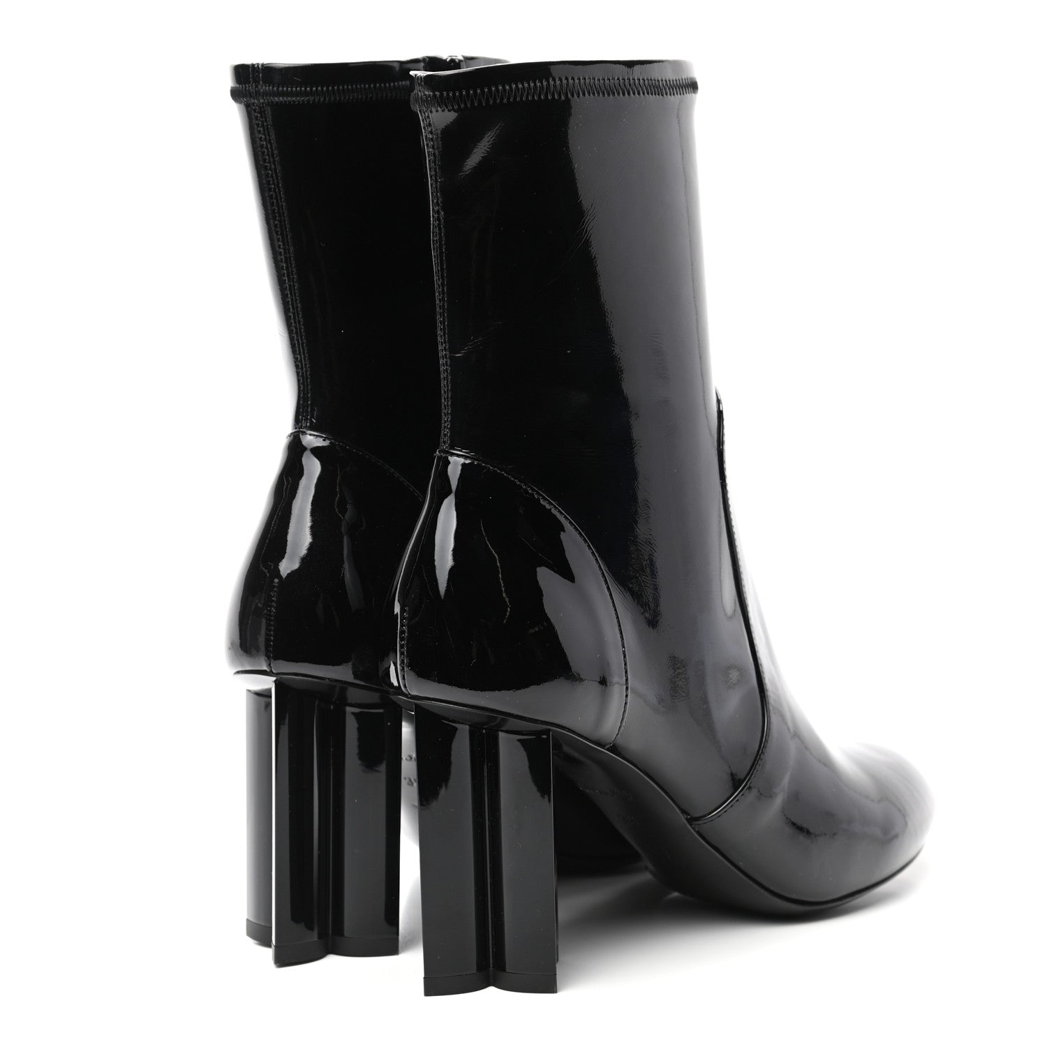 Louis Vuitton Patent Silhouette Ankle Boots 39 Black 4 of 8