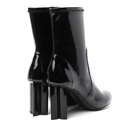 Louis Vuitton Patent Silhouette Ankle Boots 39 Black 4 of 8