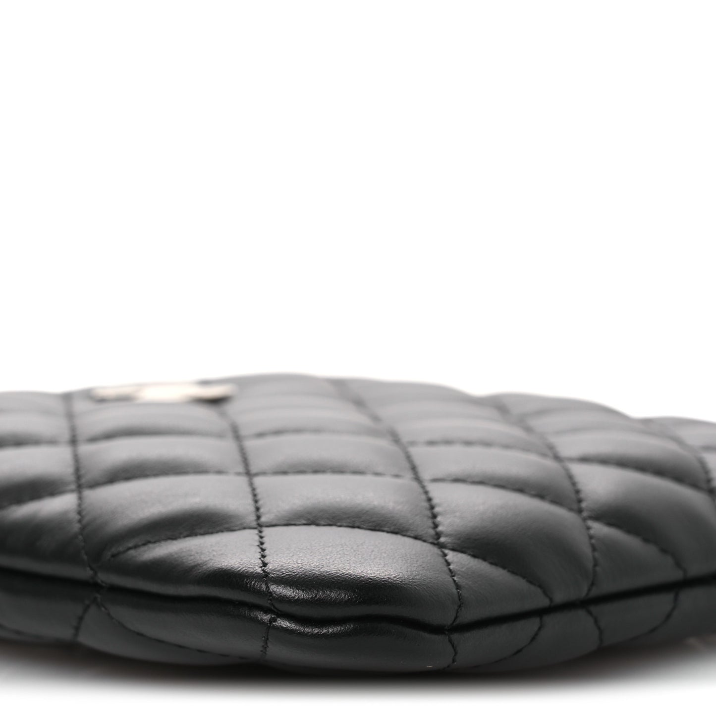 Lambskin Quilted Uniform Crossbody Bag Black