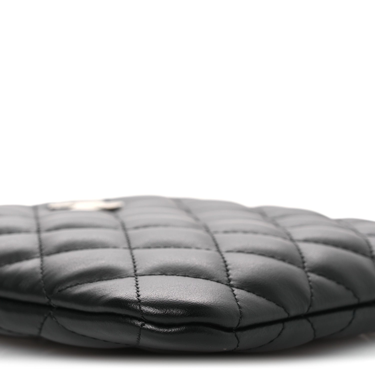 Chanel Lambskin Quilted Uniform Crossbody Bag Black 9 of 13