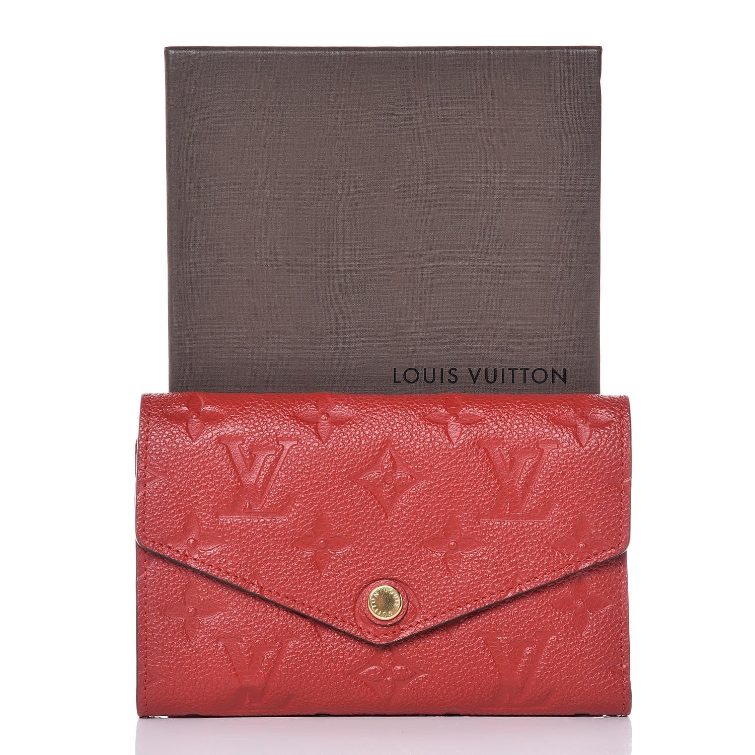 Louis Vuitton Empreinte Compact Curieuse Wallet Cherry 8 of 8