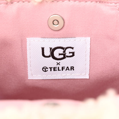 Telfar X UGG Suede Shearling Small Shopping Bag Pink 6 of 10