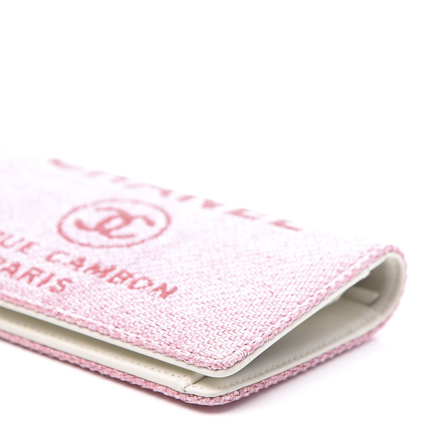 Chanel Canvas Deauville Small Wallet Pink 8 of 9