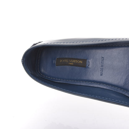 Louis Vuitton Patent Calfskin Oxford Ballerina Flats 37 Blue 4 of 8