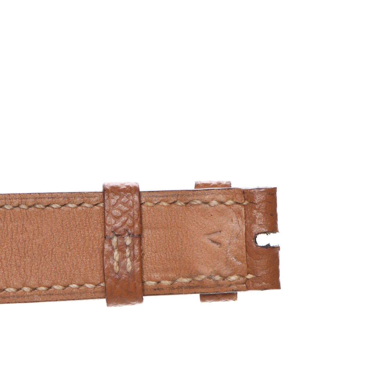 Hermes Courchevel Heure H Hour Watch MM Strap Gold 3 of 5