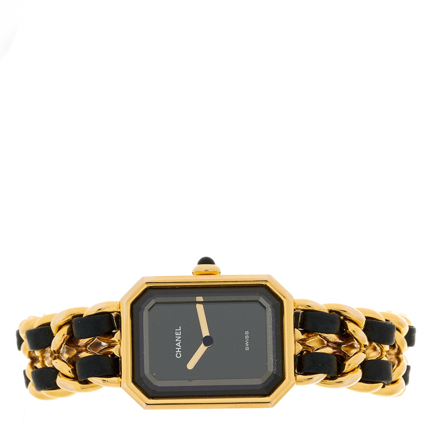 Chanel Stainless Steel Lambskin 20mm Chain Premiere Quartz Watch Gold M 2 of 4