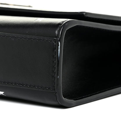 Saint Laurent Calfskin Star Print Medium Monogram Kate Satchel Black 10 of 18