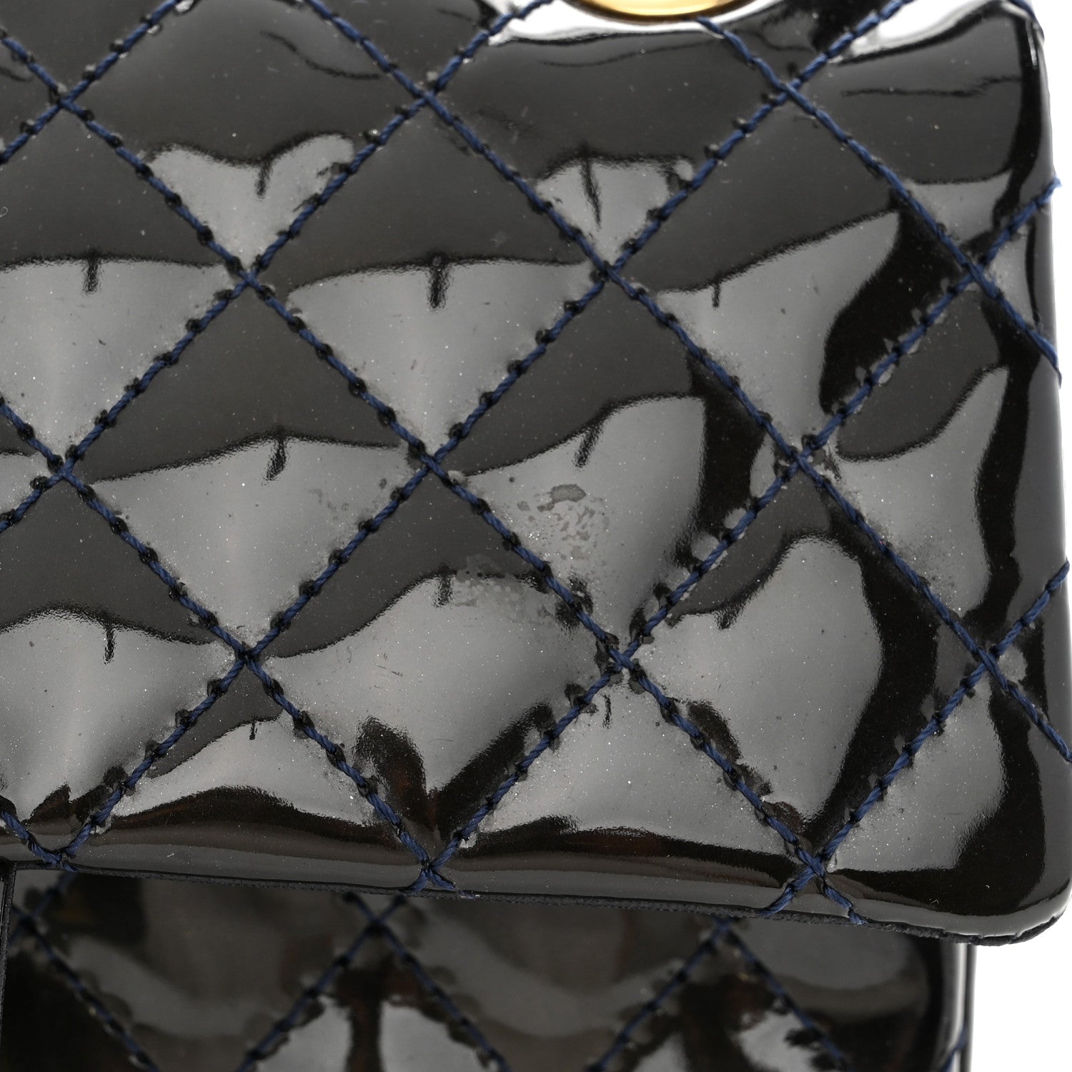 Chanel Patent Quilted Accordion Reissue 2.55 Flap Navy 11 of 14