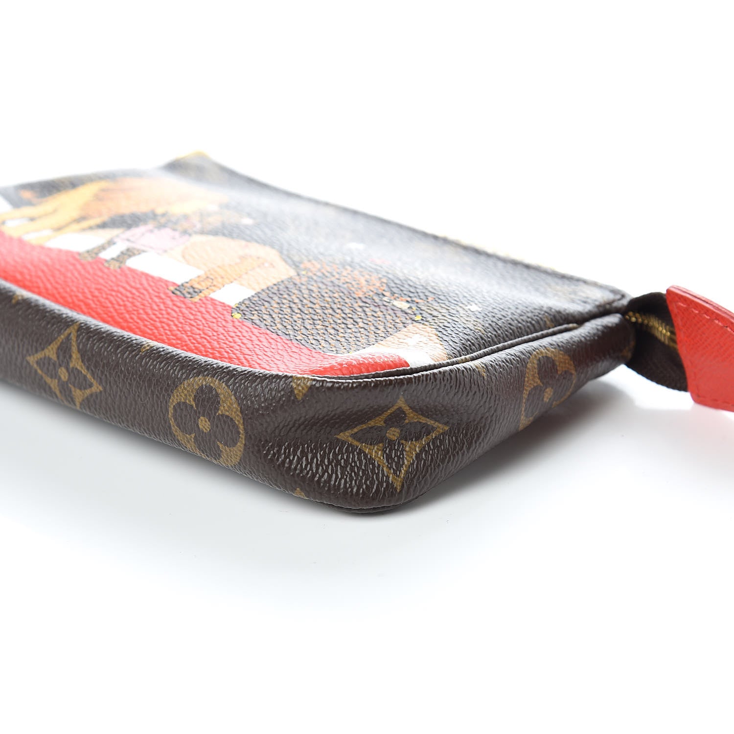 Louis Vuitton Monogram 2018 Christmas Animation Mini Cats Pochette Accessories 9 of 10