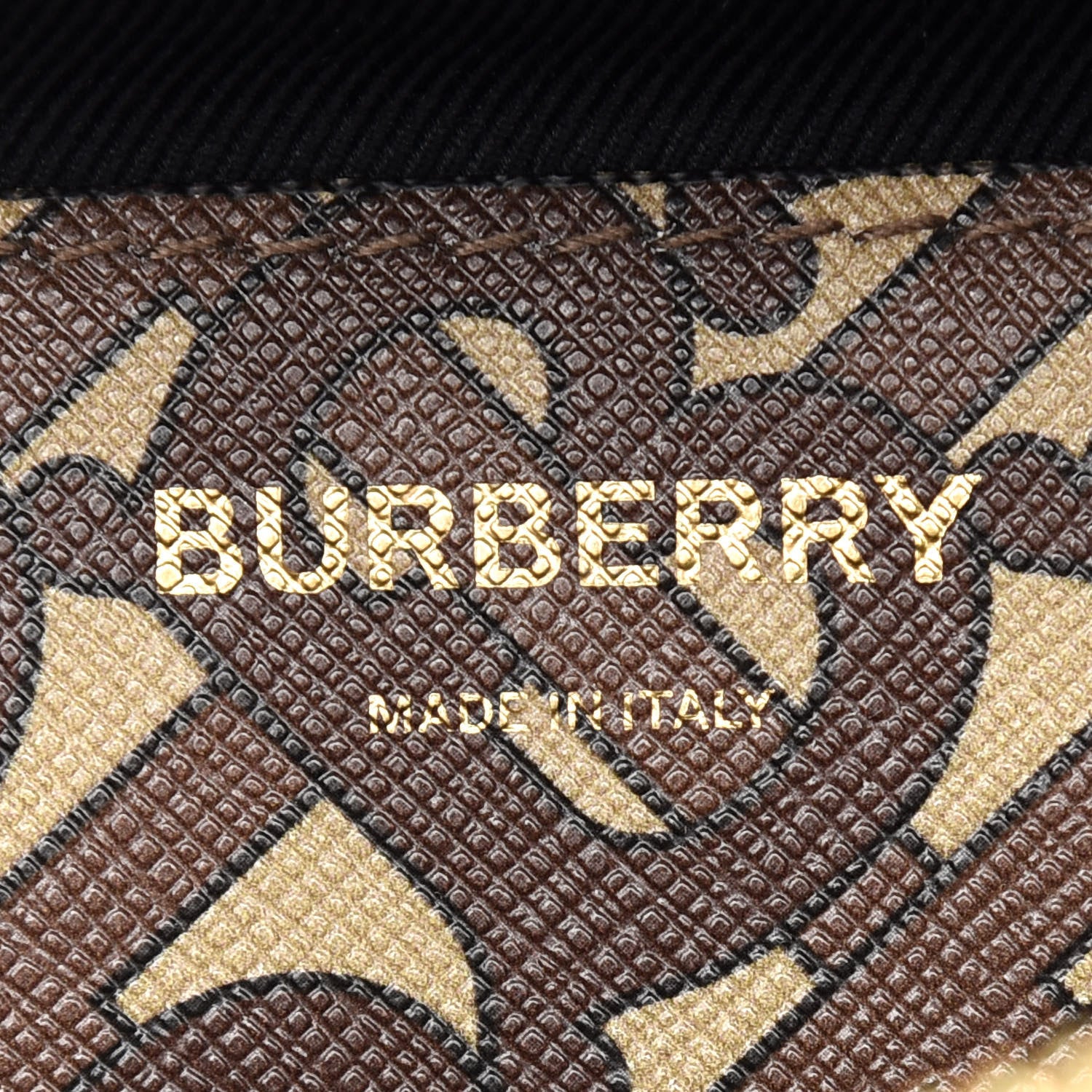 Burberry E-Canvas Monogram Stripe Medium Sonny Bum Bag Bridle Brown 6 of 8