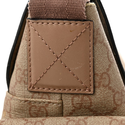 Gucci GG Supreme Monogram Messenger Diaper Bag Beige 12 of 13