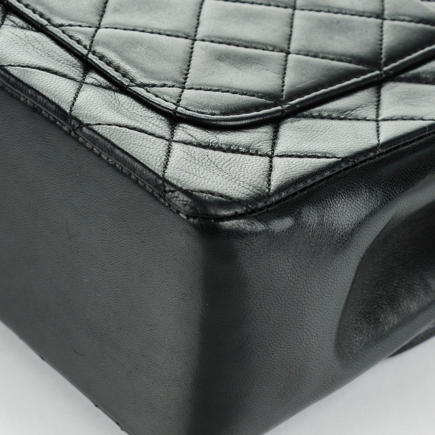 Chanel Lambskin Quilted Medium Single Flap Black 2 of 10