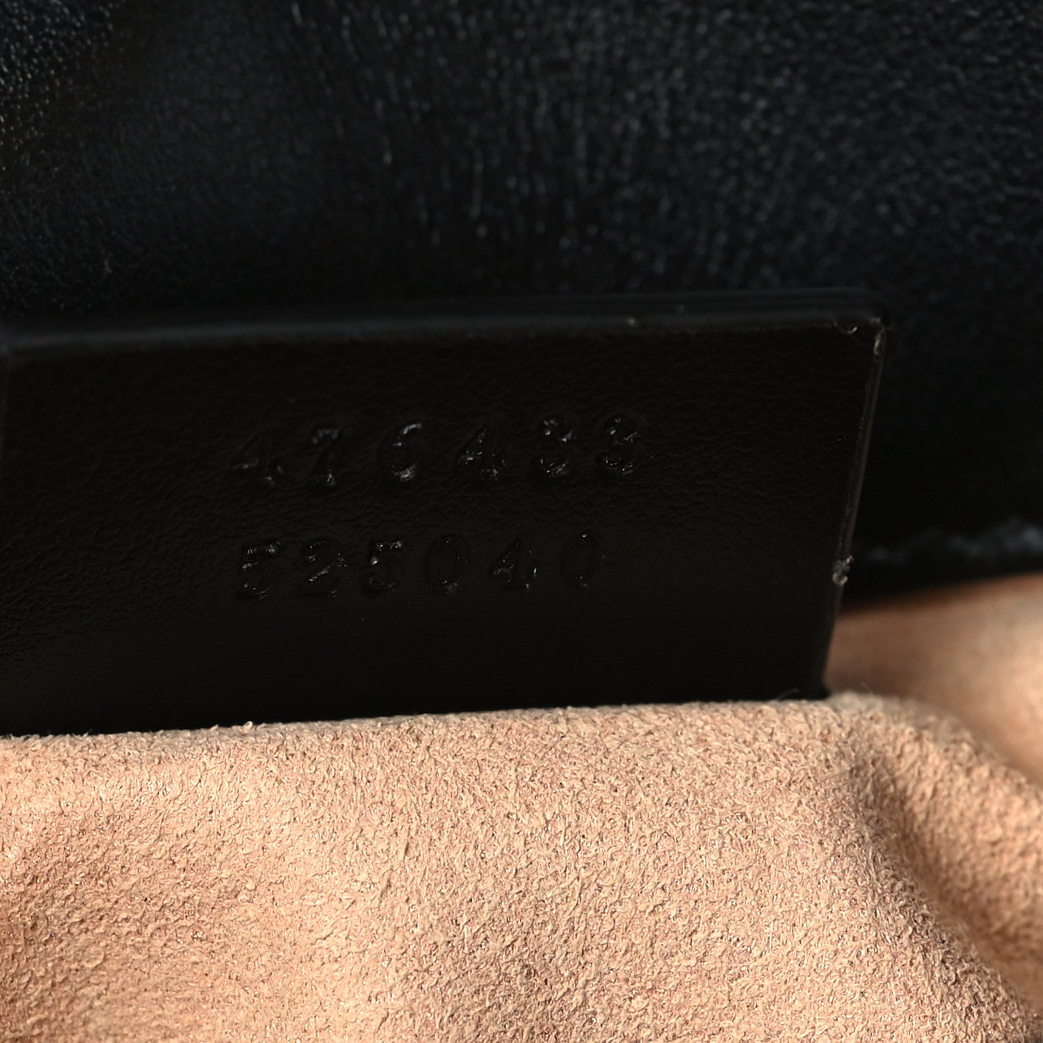 Gucci Calfskin Matelasse Super Mini GG Marmont Shoulder Bag Black 7 of 7