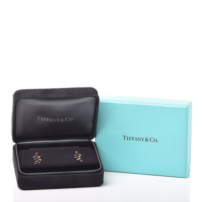 Tiffany 18K Rose Gold Paloma Picasso Olive Leaf Climber Earrings 5 of 5