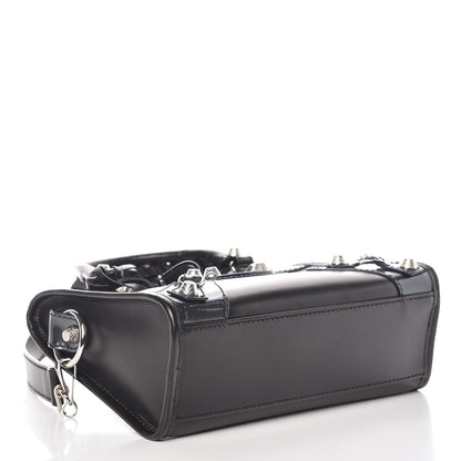 Balenciaga Smooth Calfskin Metallic Patent Giant 12 Silver Hardware Mini City Black Gris 4 of 9