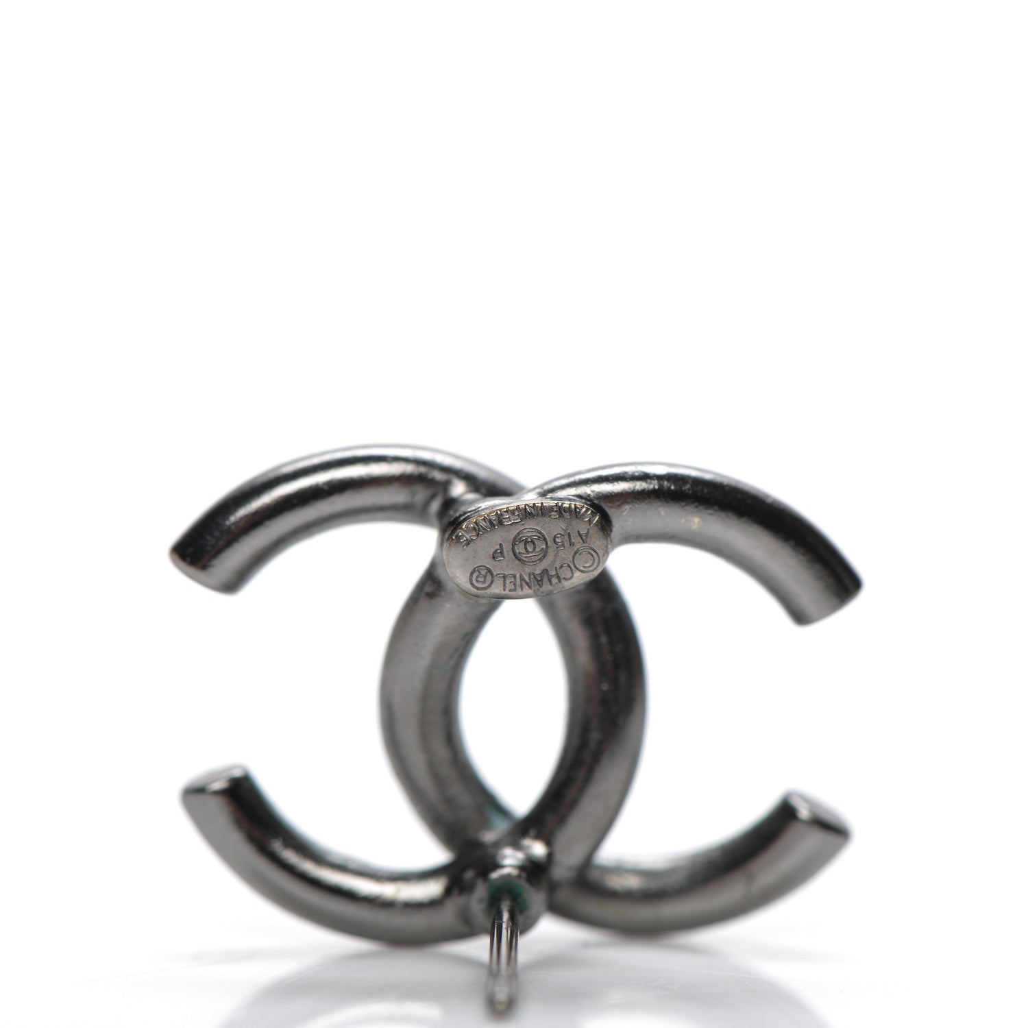 Chanel Crystal Baguette CC Earrings 3 of 4