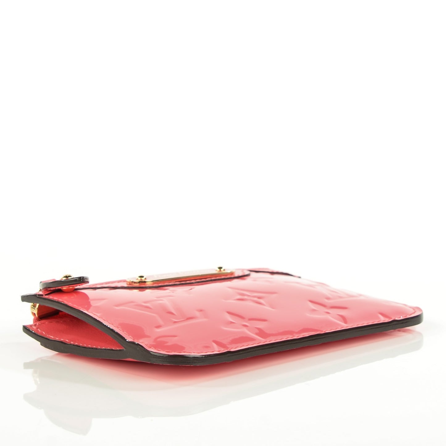 Vernis Key Pouch Rose Litchi