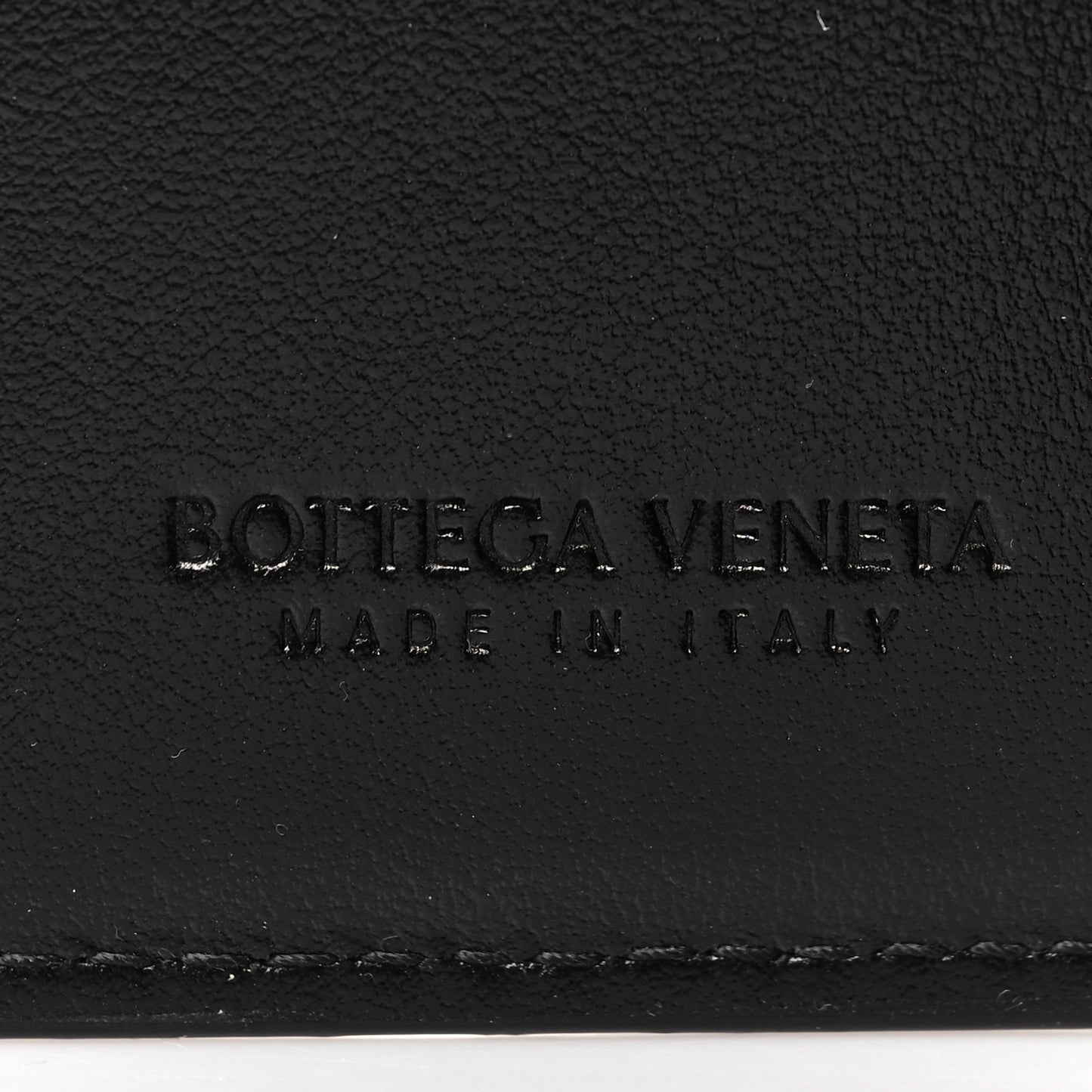 Nappa Maxi Intrecciato Small Bi-Fold Zip Wallet Black