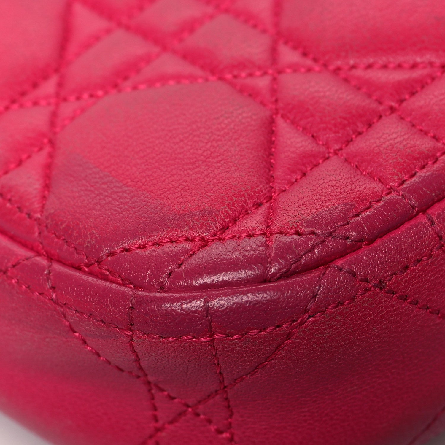Christian Dior Lambskin Cannage Miss Dior Promenade Pouch Fuchsia 11 of 21