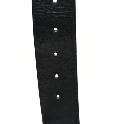 Gucci Calfskin Web Interlocking G Belt 90 36 Black 4 of 5